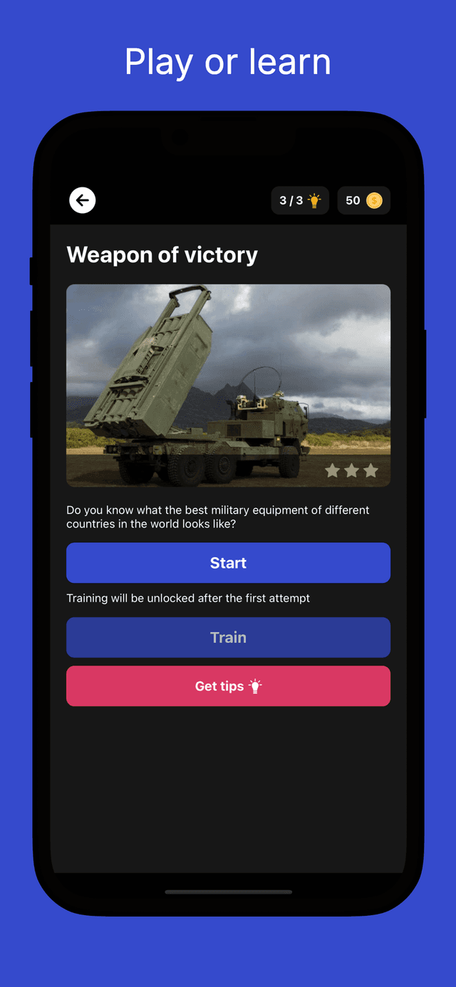 Weapons of Victory — Quiz Game screenshot 2