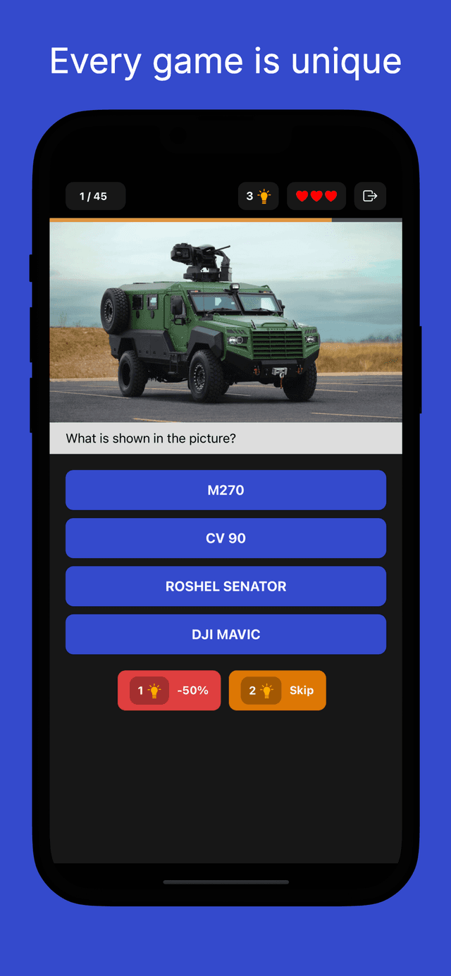 Weapons of Victory — Quiz Game screenshot 3